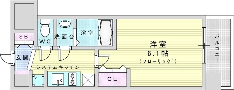 プレサンス神崎川ファインブレスの物件間取画像