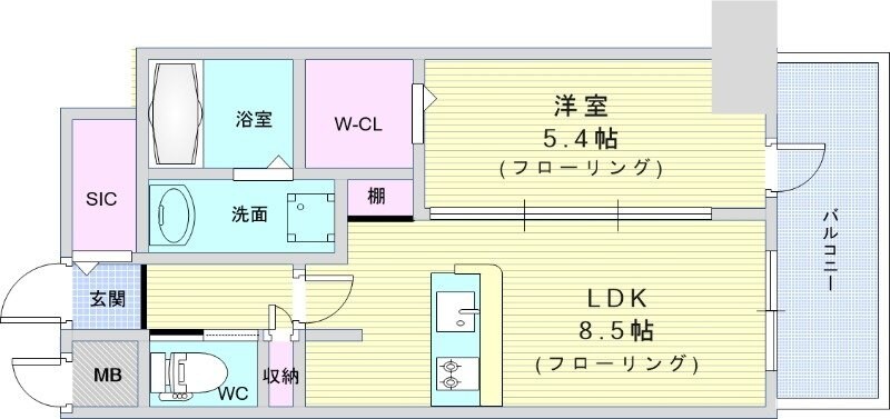 エールグラン豊中本町の物件間取画像