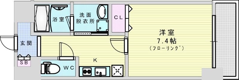 セレッソコート新大阪の物件間取画像