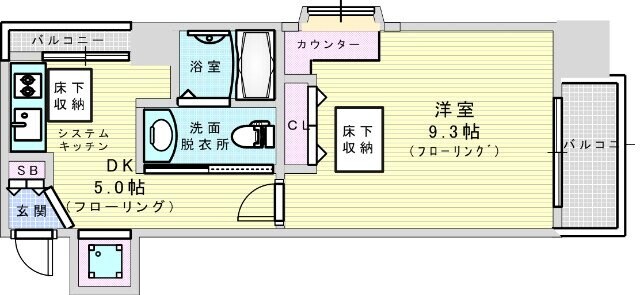 プルメリア新大阪の物件間取画像