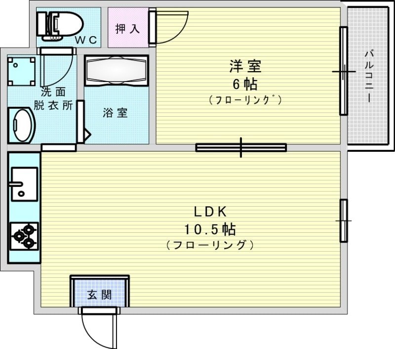 アトラスハイツ姫島の物件間取画像