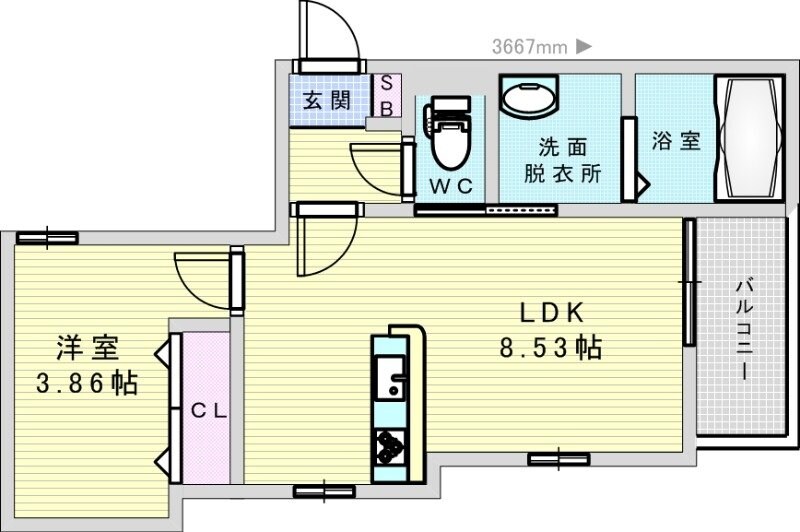 REGALEST千里山の物件間取画像