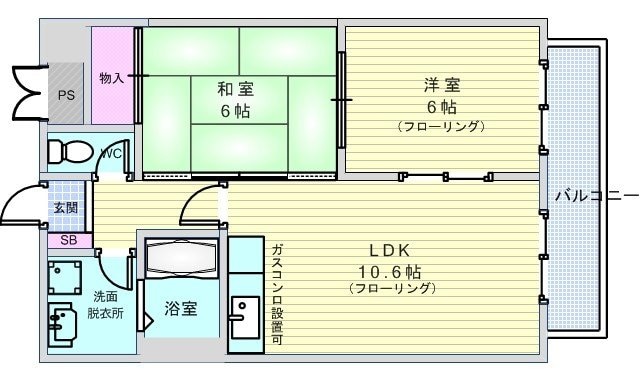 ラ・フェスタ豊中の物件間取画像