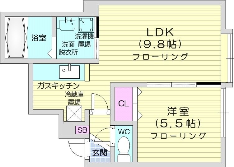 ガーデンズリビオの物件間取画像