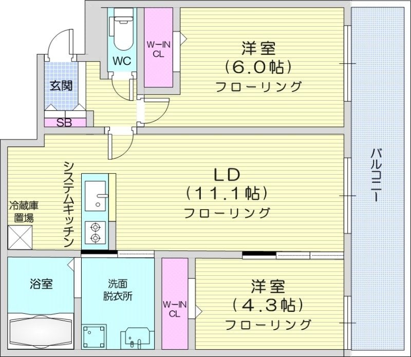 福住駅 徒歩27分 1階の物件間取画像