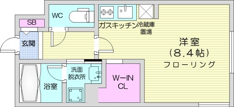 豊平公園駅 徒歩10分 2階の物件間取画像