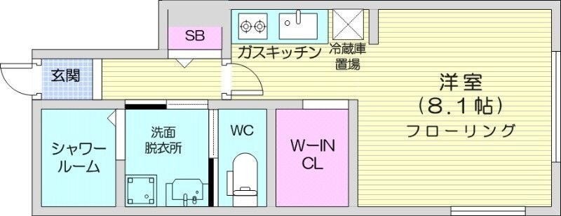 豊平公園駅 徒歩10分 2階の物件間取画像