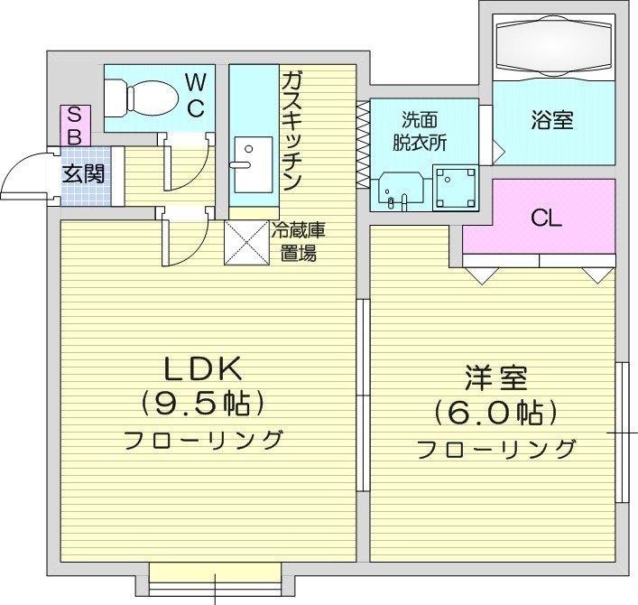 中島公園駅 徒歩12分 2階の物件間取画像