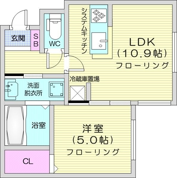 元町駅 徒歩12分 4階の物件間取画像