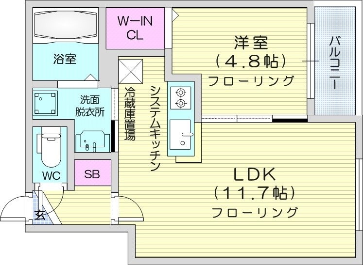 東区役所前駅 徒歩9分 2階の物件間取画像