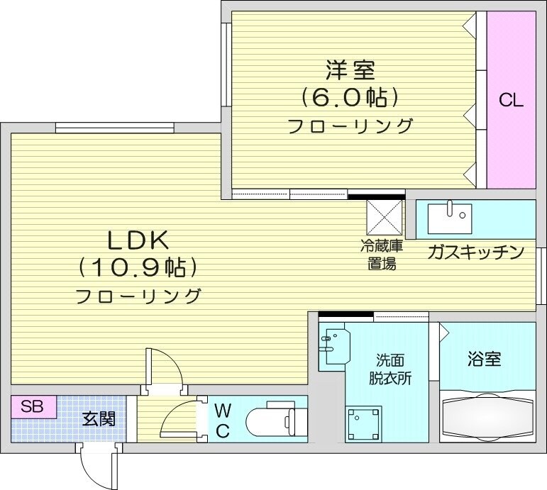 インフィニティ南円山の物件間取画像