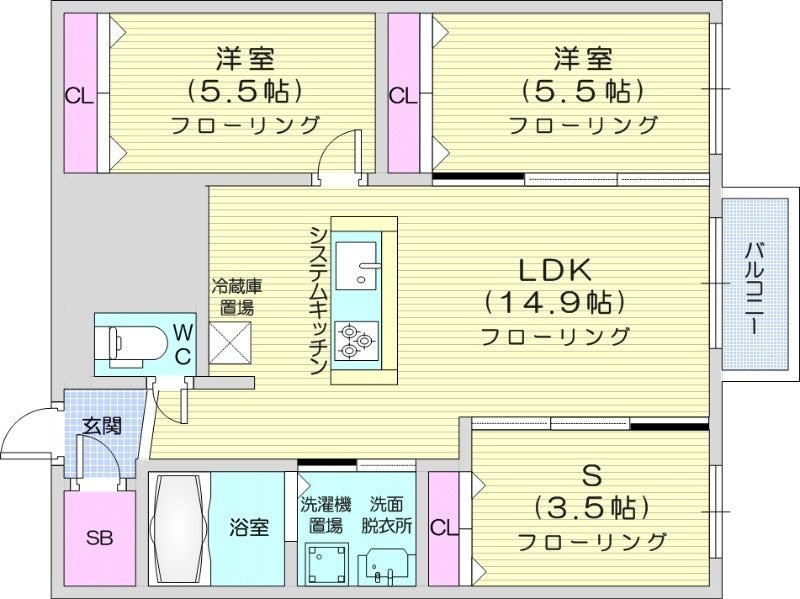 DIOGRACIA MIYANOMORIの物件間取画像