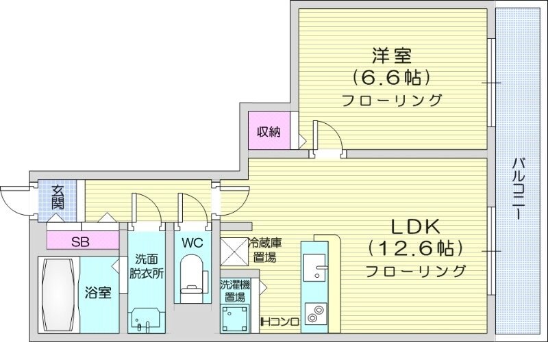 PRIMEURBAN札幌RIVERFRONTの物件間取画像