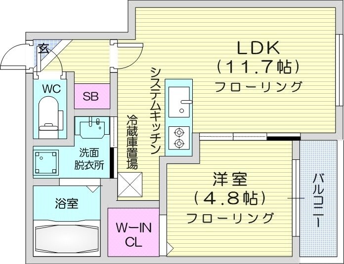 東区役所前駅 徒歩9分 2階の物件間取画像