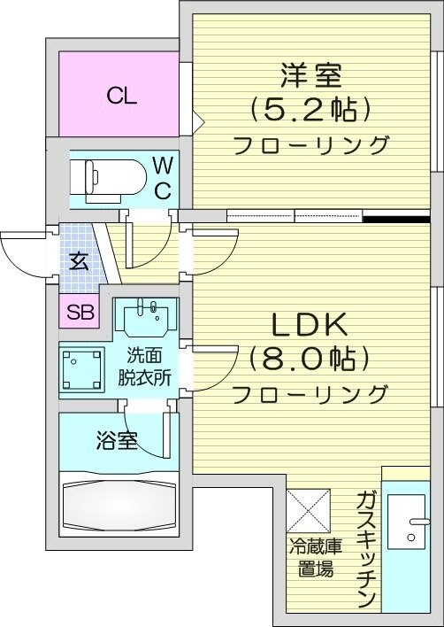 元町駅 徒歩5分 3階の物件間取画像