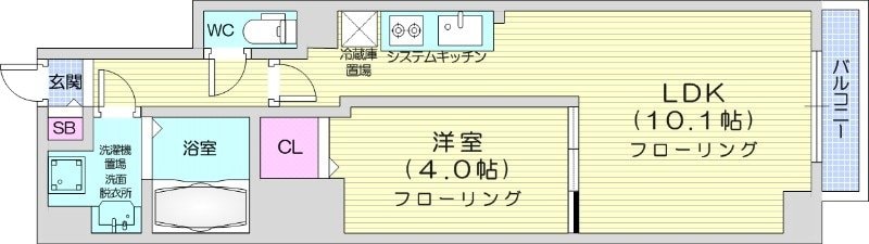 西１１丁目駅 徒歩10分 3階の物件間取画像