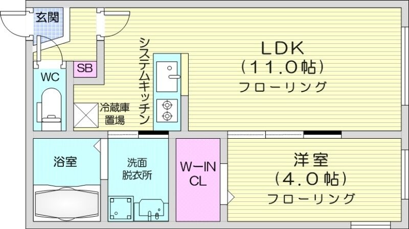 発寒南駅 徒歩6分 4階の物件間取画像