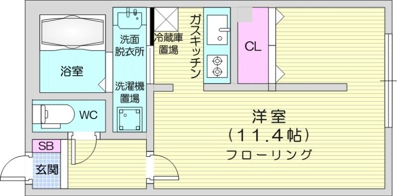 西２８丁目駅 徒歩4分 2階の物件間取画像