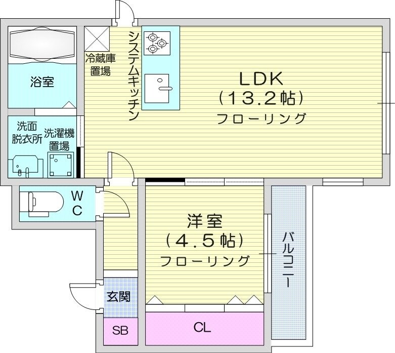 ピオネロ山鼻の物件間取画像