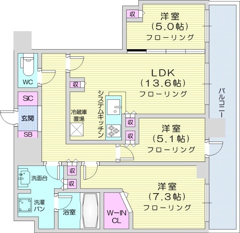 ONE札幌ステーションタワーの物件間取画像