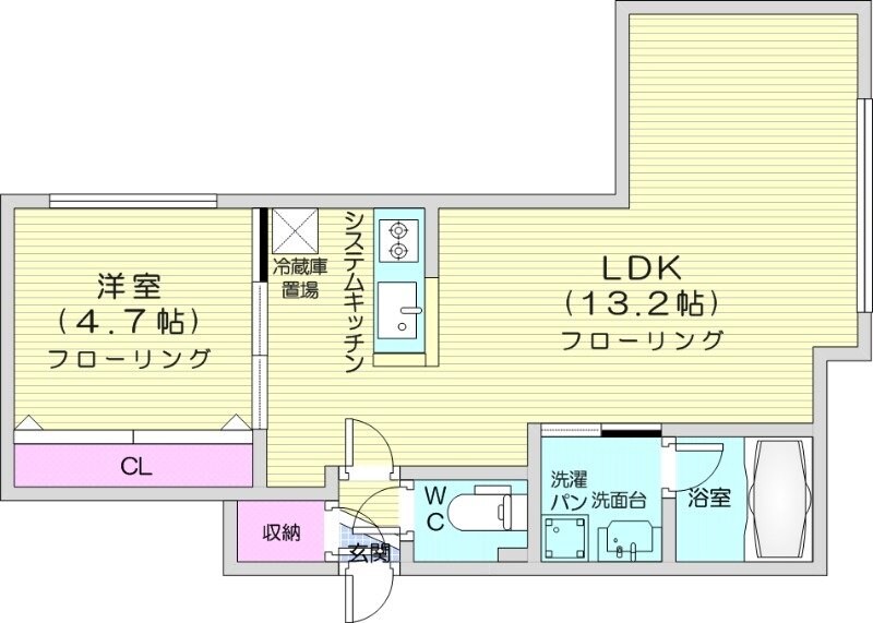 琴似駅 徒歩2分 2階の物件間取画像