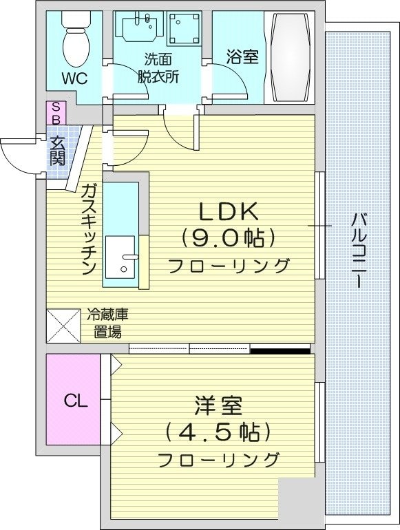 元町駅 徒歩10分 2階の物件間取画像