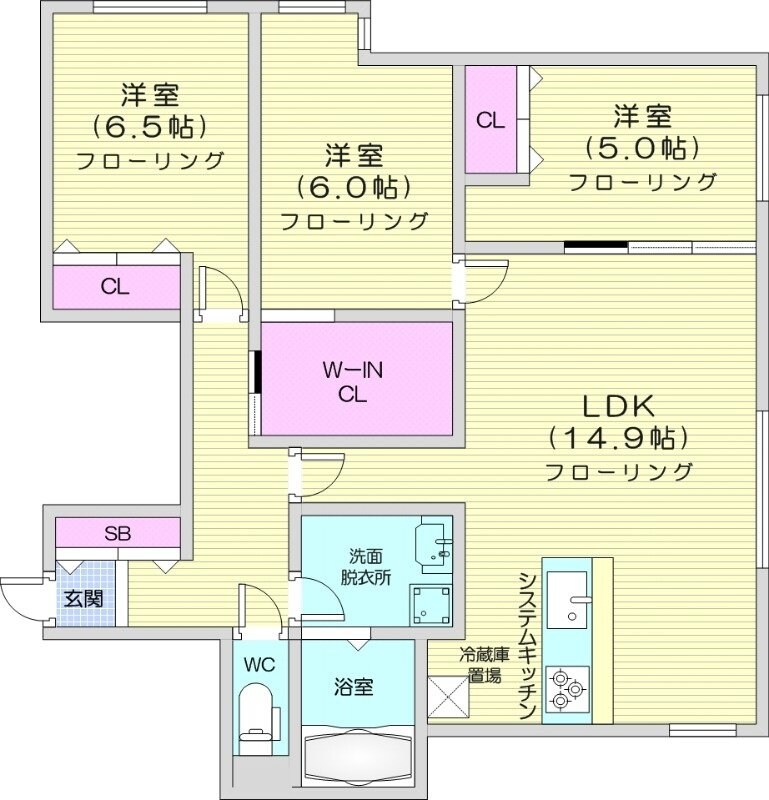 西２８丁目駅 徒歩8分 2階の物件間取画像