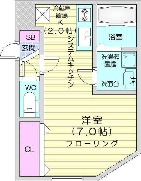 NSI発寒駅前の物件間取画像