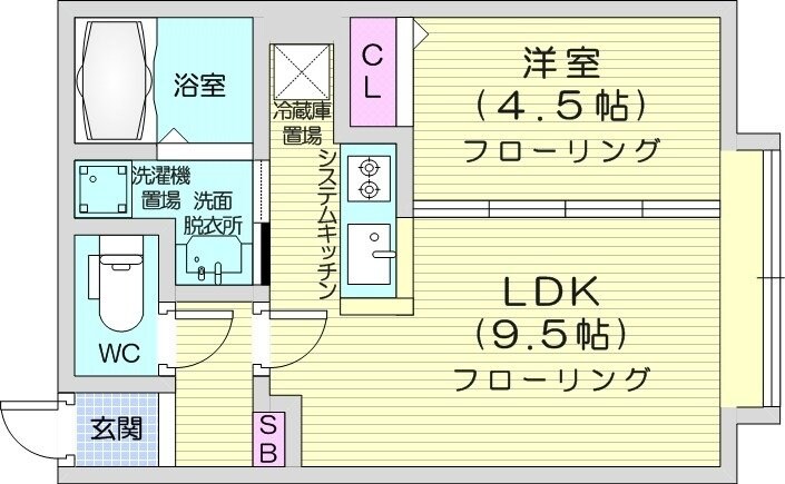 アルファスクエア元町の物件間取画像