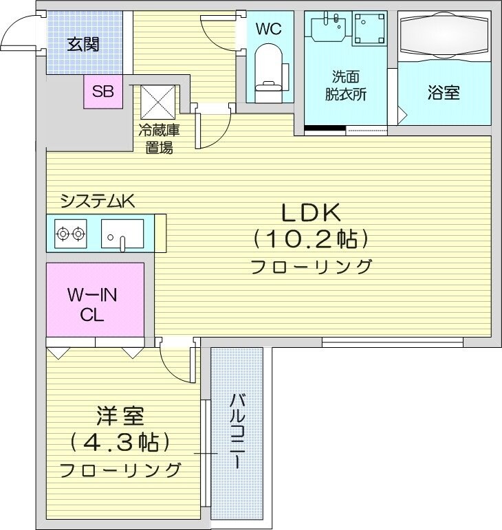 幌平橋駅 徒歩20分 3階の物件間取画像