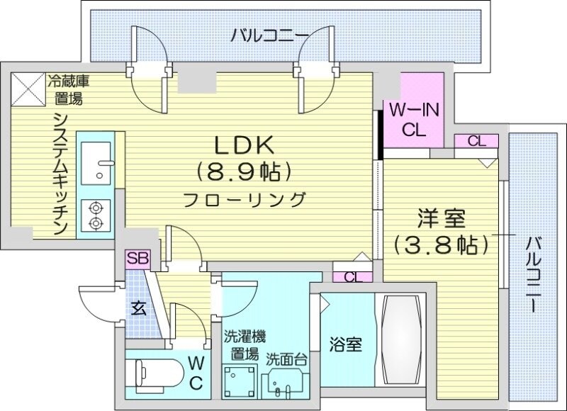 環状通東駅 徒歩4分 6階の物件間取画像