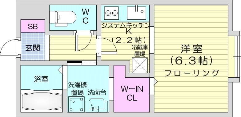 ピュア東彩館7の物件間取画像