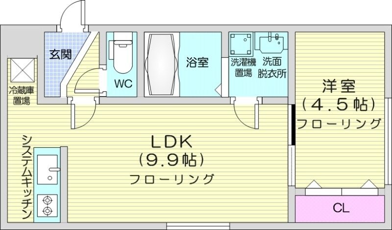 NORTH　LIFE美園の物件間取画像