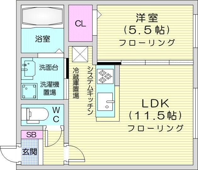 環状通東駅 徒歩2分 4階の物件間取画像