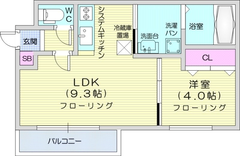 学園前駅 徒歩9分 2階の物件間取画像