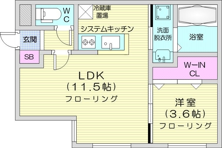 noblehill南郷通の物件間取画像