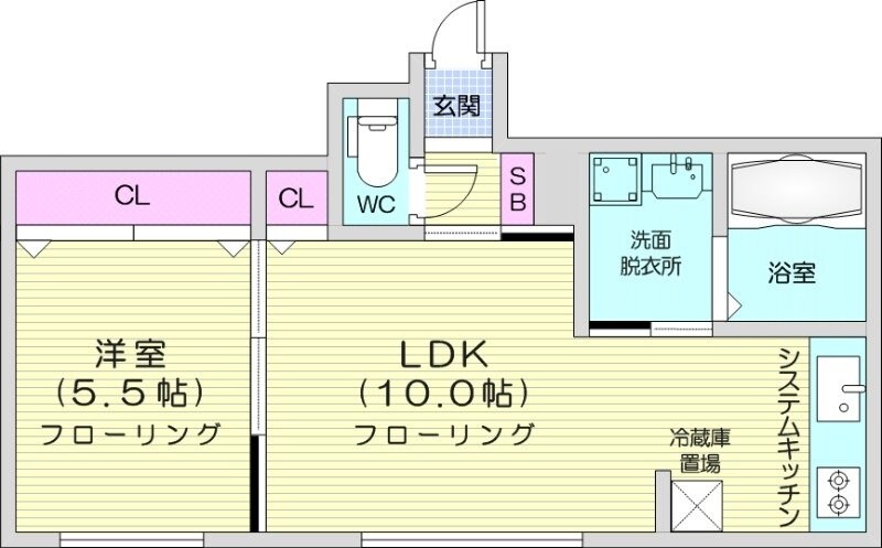 中島公園駅 徒歩8分 3階の物件間取画像