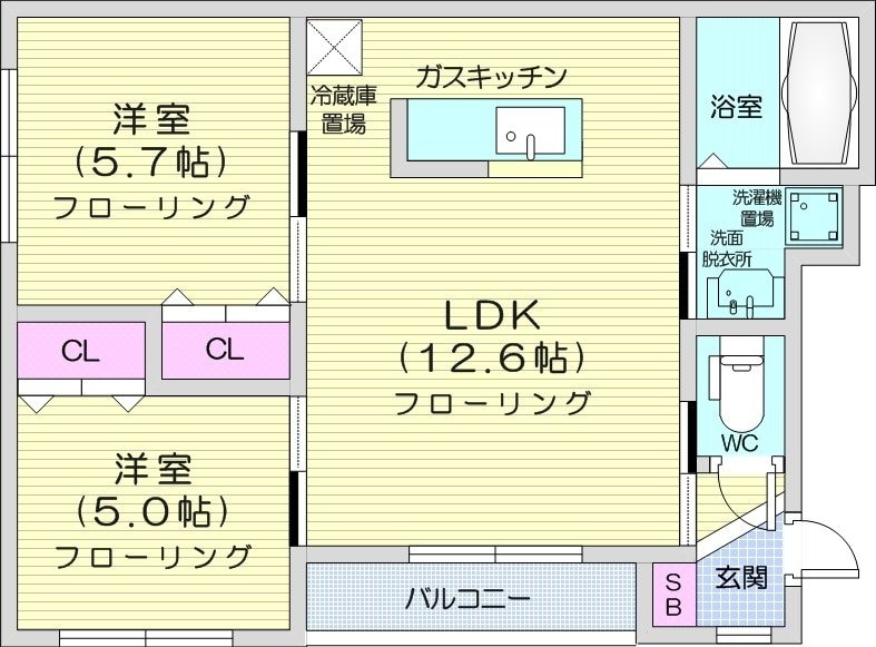 グラン・フィーノ南麻生の物件間取画像