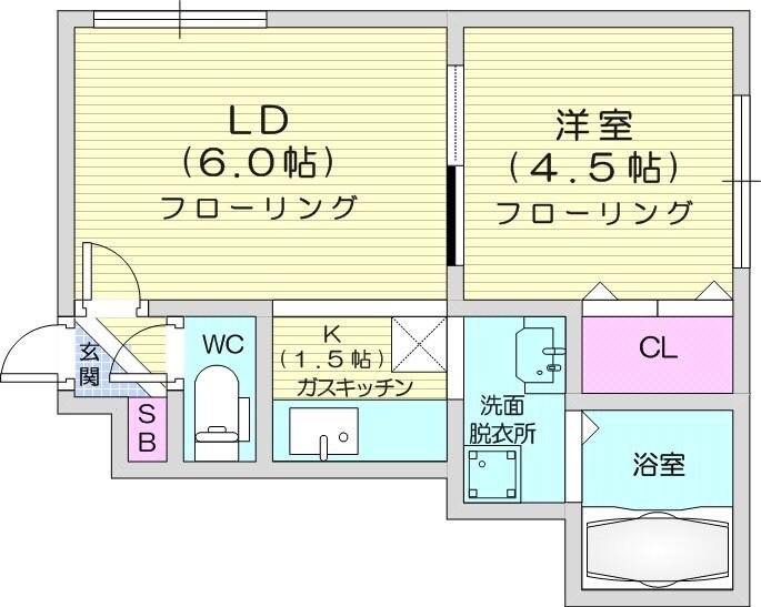 麻生駅 徒歩7分 2階の物件間取画像