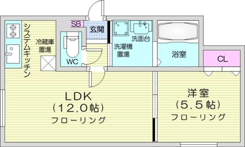 環状通東駅 徒歩7分 2階の物件間取画像