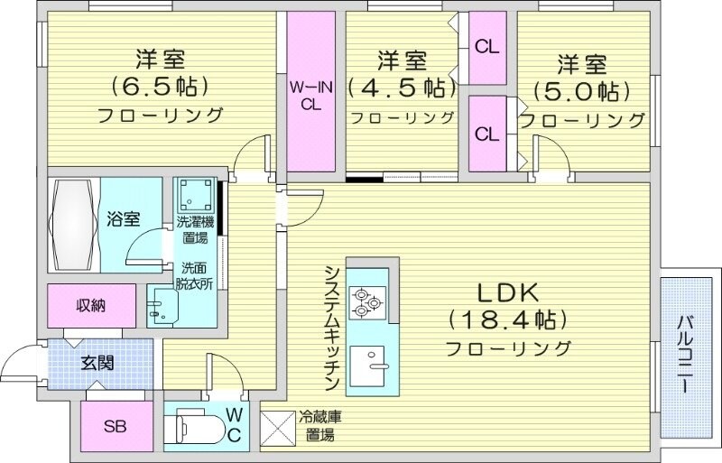 中島公園駅 徒歩19分 2階の物件間取画像