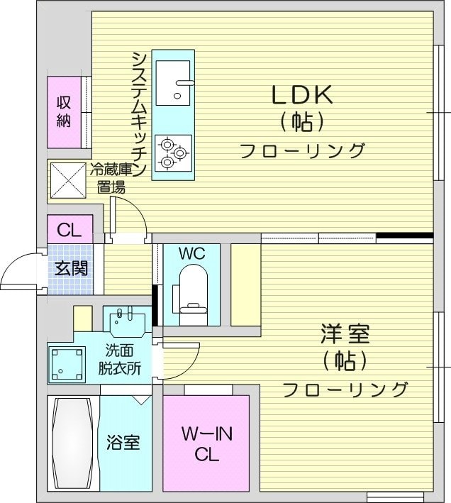 桑園駅 徒歩13分 3階の物件間取画像