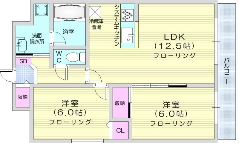 宮ヶ丘館の物件間取画像