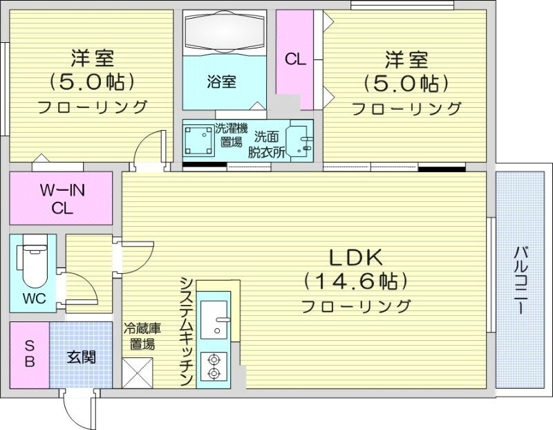 澄川駅 徒歩8分 3階の物件間取画像