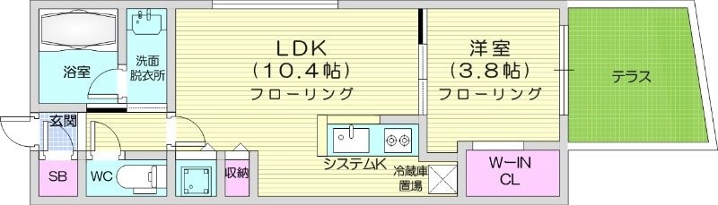 円山公園駅 徒歩10分 1階の物件間取画像