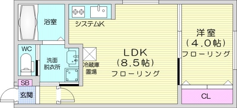 宮の沢駅 徒歩1分 1階の物件間取画像