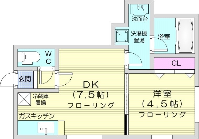 元町駅 徒歩5分 2階の物件間取画像