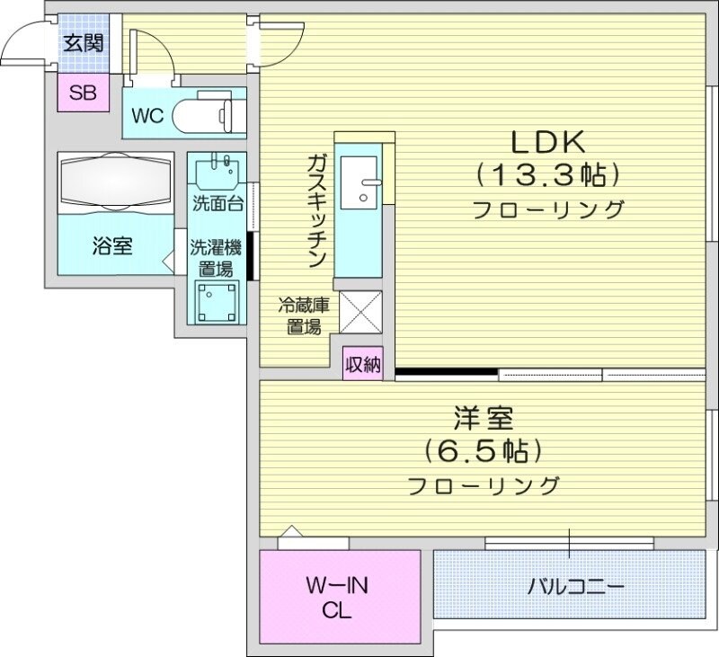 桑園駅 徒歩8分 2階の物件間取画像