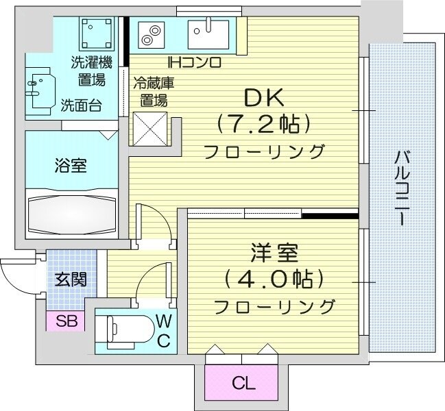 クラッセ北大通り2の物件間取画像