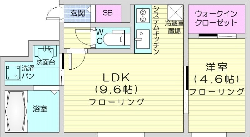 学園前駅 徒歩9分 1階の物件間取画像